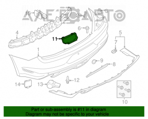 Suportul central al barei spate Ford Mustang mk6 15- 2.3, 3.7