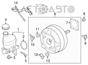 Вакуумный усилитель Ford Mustang mk6 15- 2.3T