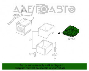 Palet pentru baterie Jeep Patriot 11-17 nou, neoriginal.