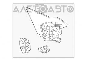 Suport oglindă dreapta pentru Honda Accord 13-15