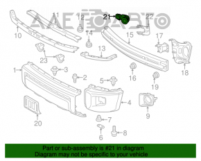 Senzor de parcare spate pentru Toyota Rav4 16-18, cu inel