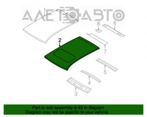 Acoperiș metalic pentru Jeep Patriot 11-17 cu trapă.