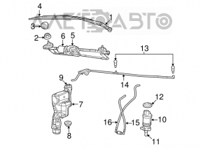 Frânghie de ștergător dreapta pentru Jeep Patriot 11-17