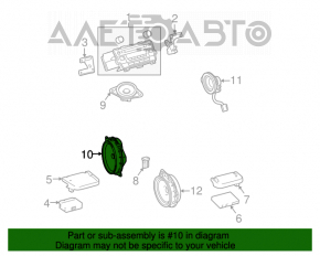 Difuzor ușă față dreapta Toyota Prius 30 10-15