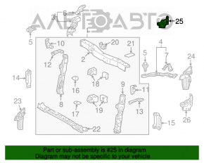 Suport aripi dreapta Toyota Prius 30 10-15