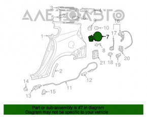 Capacul rezervorului de combustibil Toyota Prius 30 10-15