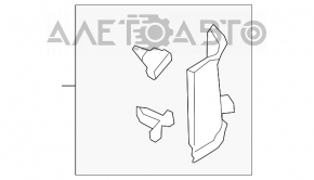 Capac spate bara dreapta fata Ford Escape MK3 13-19 gri, uzată.