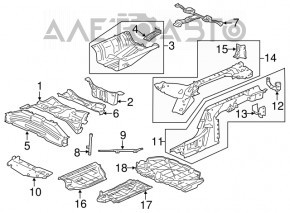 Планка телевизора нижняя Honda CRZ 11-16