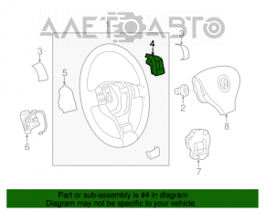 Butonul de control de pe volanul drept al VW Jetta 11-14 SUA