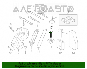 Suport roata de rezerva VW Tiguan 09-17 nou original OEM