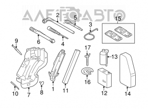 Suport roata de rezerva VW Tiguan 09-17 nou original OEM