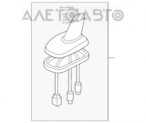 Antena aripă VW Tiguan 12-17, 3 fire, defect cip