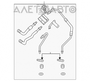 Supapa de control a sistemului de răcire a cutiei de viteze automată Lincoln MKZ 13-16 2.0T.