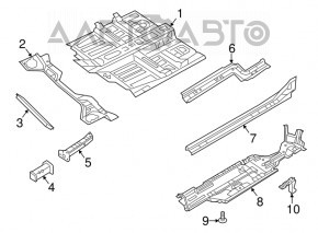 Amplificatorul de subramă frontal stânga Chrysler 200 15-17