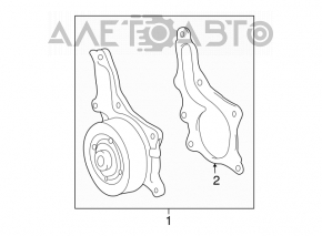 Pompa de apă Toyota Camry v55 15-17 2AR-FE