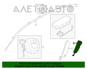 Airbagul pentru scaunul din spate dreapta Audi A4 B8 08-16