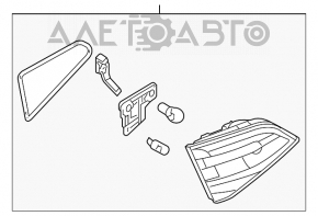 Lampa interioară de plafon stânga pentru portbagaj Audi A4 B8 08-12 pre-restilizare, sedan, nou, neoriginal.