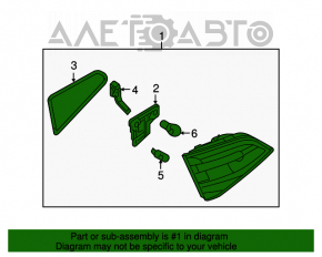 Lampa interioră pentru portbagaj stânga Audi A4 B8 08-12 pre-restilizare sedan