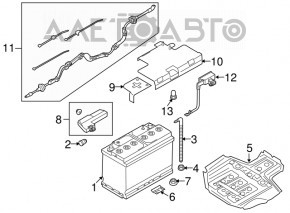 Suport baterie Audi A4 B8 08-16