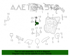 Петля двери верхняя задняя правая Dodge Journey 11-