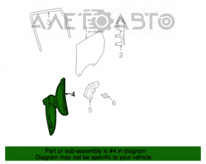 Geam electric cu motor spate stânga Dodge Journey 11-