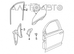 Geam electric cu motor fata stanga Dodge Journey 11-