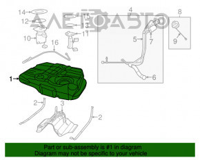 Rezervorul de combustibil Dodge Journey 11-