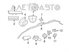 Подушка безопасности airbag сидение левые Dodge Journey 11-