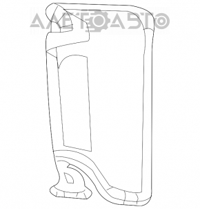 Capota dreapta Dodge Journey 11- gri, fara iluminare, fara carlig, pentru curatare chimica.