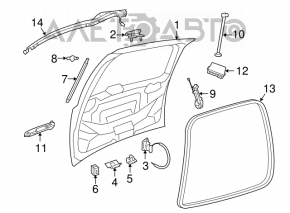 Blocare portbagaj Dodge Journey 11-