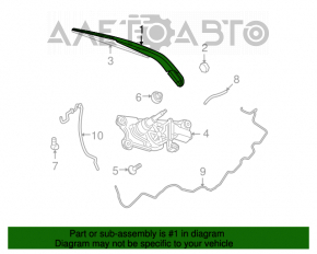 Brațul ștergător spate Dodge Journey 11 - nou original OEM