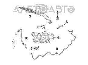 Brațul ștergător spate Dodge Journey 11 - nou original OEM