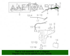 Frână de mână stânga Dodge Journey 11-