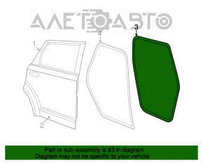 Garnitură de etanșare a ușii spate stânga Dodge Journey 11-