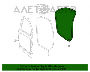 Garnitură de ușă față stânga Dodge Journey 11-