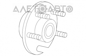 Ступица передняя правая Dodge Journey 11- дефект магнитного кольца