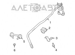 Stabilizator spate Dodge Journey 11- FWD 22mm