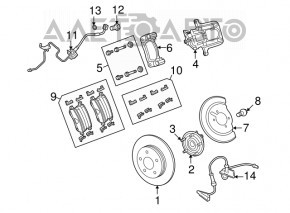 Suport spate dreapta Dodge Journey 11 - tip 2