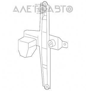 Geam electric cu motor spate dreapta Jeep Patriot 11-17