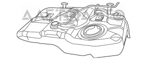 Rezervorul de combustibil al Jeep Patriot 11-17 FWD are un furtun tăiat.