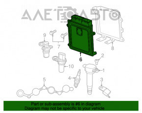 Modulul ECU al motorului Jeep Patriot 11-17