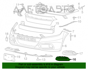 Capacul farului de ceață dreapta Dodge Dart 13-16