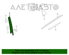 Capac usa laterala spate stanga Audi A4 B8 08-16 inainte