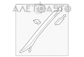 Capacul suportului frontal dreapta sus Audi A4 B8 13-16 restilizat sedan gri, pentru curățare chimică.