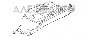 Cutie de mănuși, compartiment Audi A4 B8 08-16 fără CD CHANGER negru