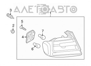 Lampa exterioară stânga aripă Audi A4 B8 13-16 restilizare sedan.