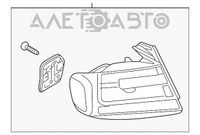 Lampă exterioară aripă stângă Audi A4 B8 08-12 pre-restilizare sedan LED nou neoriginal.