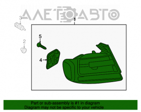 Lampa exterioară aripă stângă Audi A4 B8 08-12 pre-restilizare sedan LED