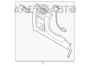 Накладка колени водителя Hyundai Sonata 15-19 серая