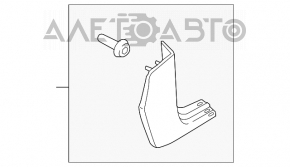 Capacul stâlpului frontal stânga inferior Ford Escape MK3 13-19 negru, prindere ruptă, zgârieturi